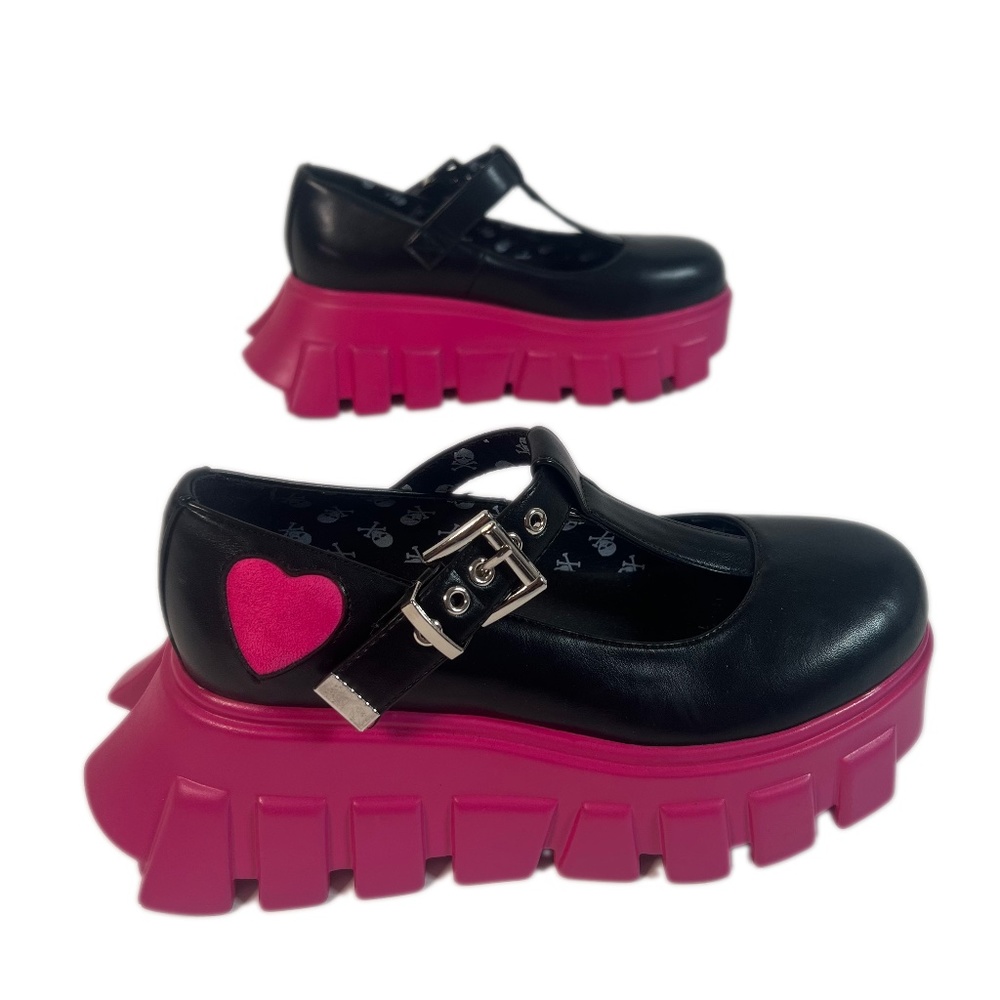 LAMODA X Dolls Kill Platform T-strap Mary Janes